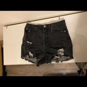 Black high waisted shorts